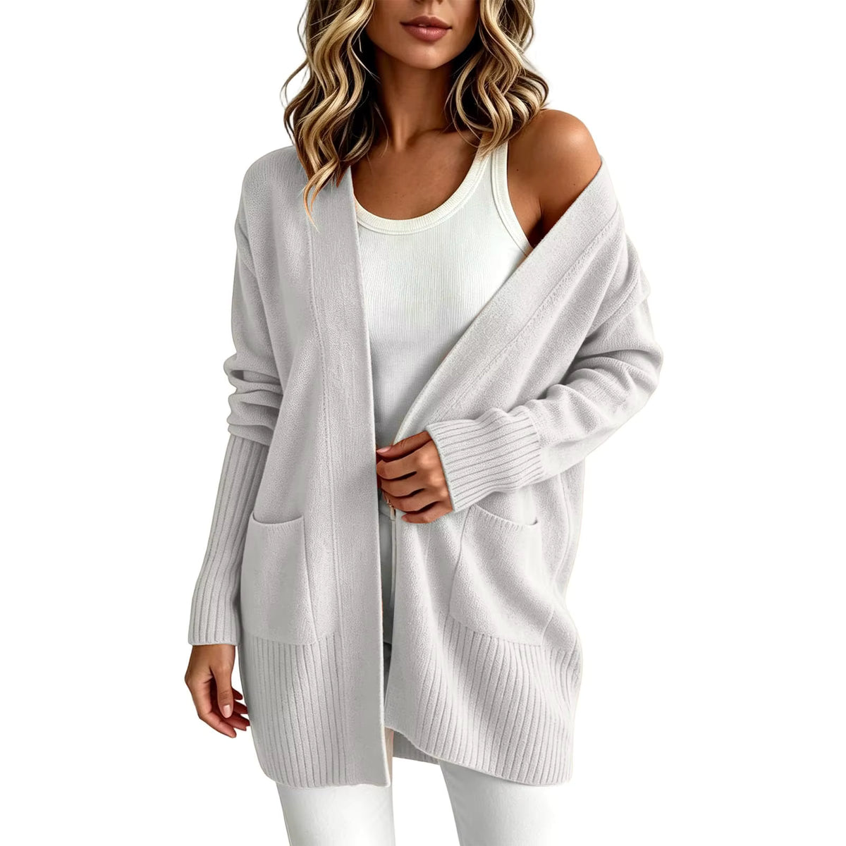 Pull Femme Col V Yasmarzi™ | Oversize & Élégance Casual