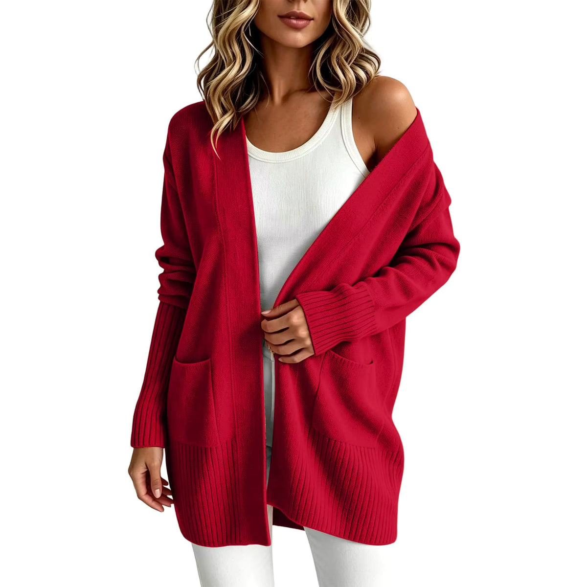 Pull Femme Col V Yasmarzi™ | Oversize & Élégance Casual